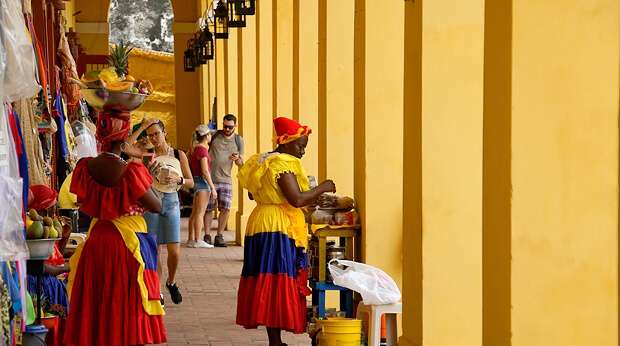 Mercado artesanal colombiano