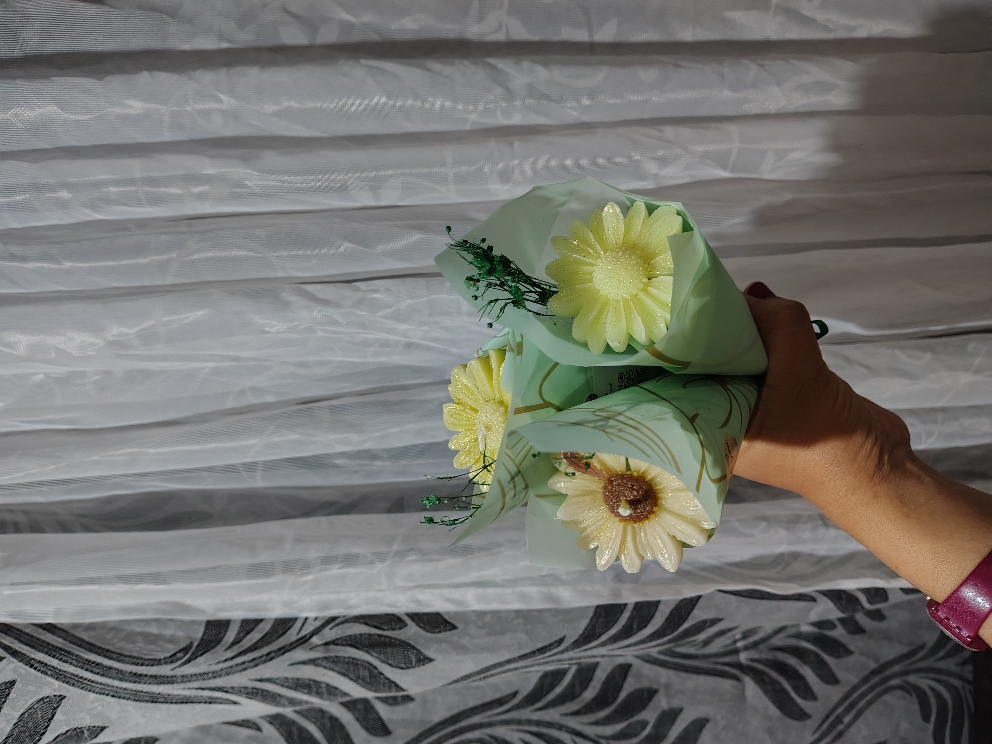 Imagen de portada de Velas Margarita en ramo Aromaticas