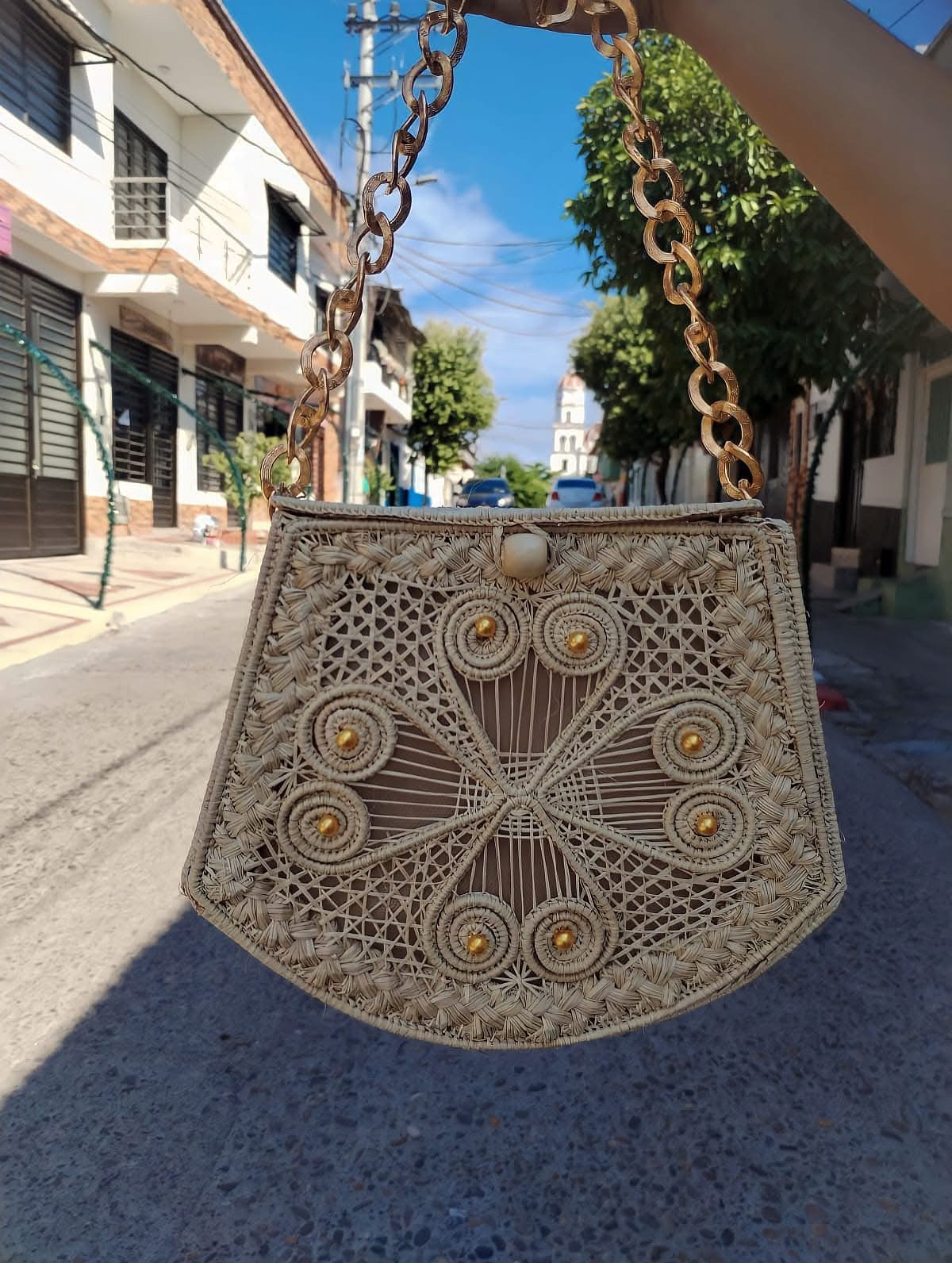 Imagen de Bolso yoyó en iraca 
